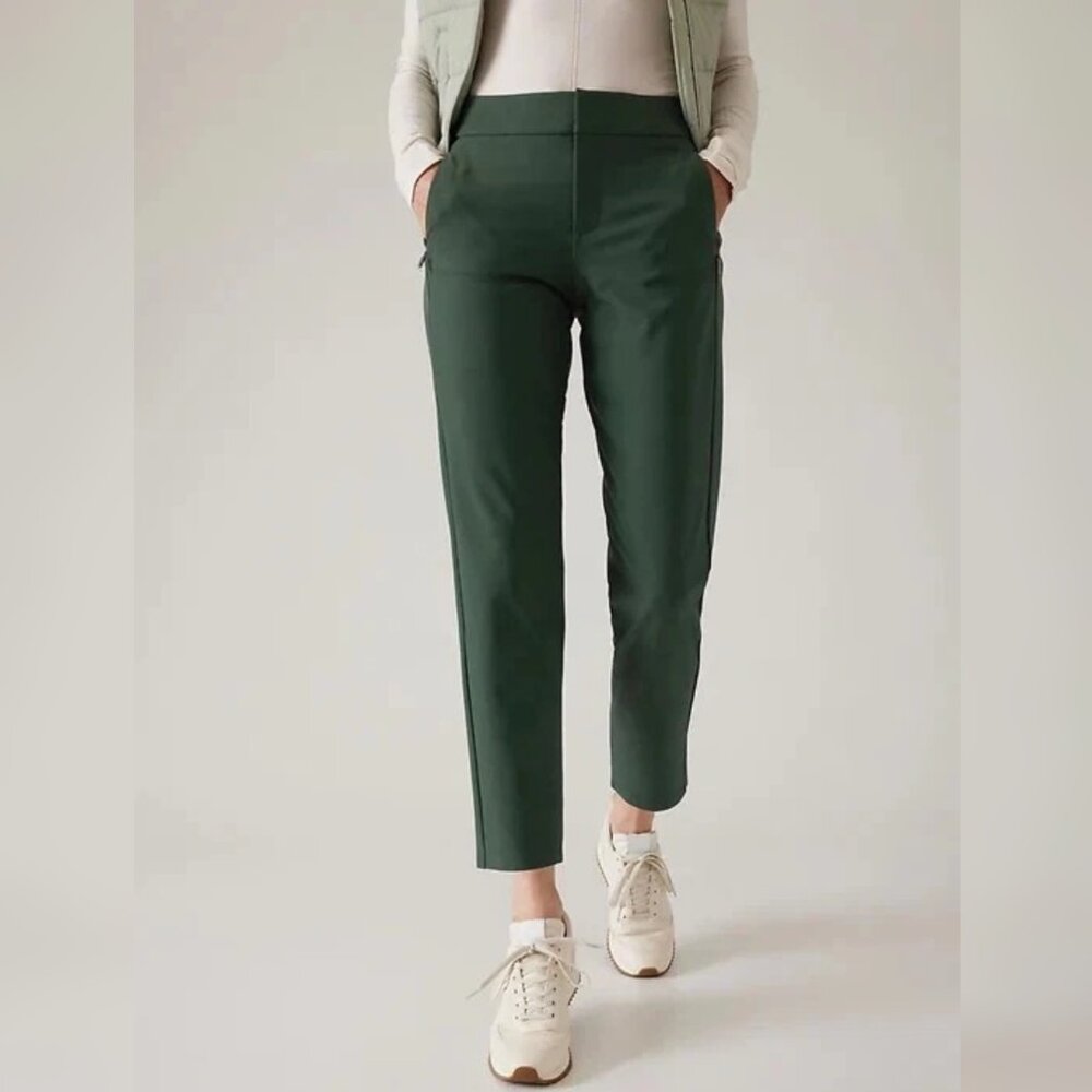 Athleta Green Stellar Trouser (Seaweed Snack) - Picture 2 of 9